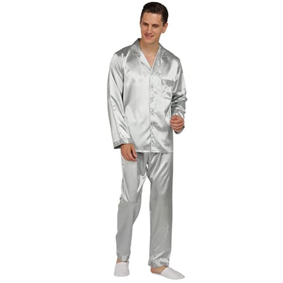 NEW Mens Silky Satin Sleepware